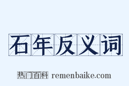 石年反义词是什么意思的图片